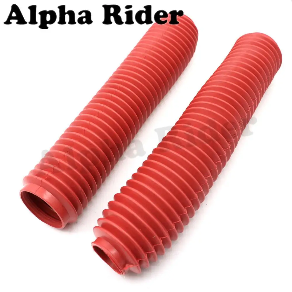 Red 1 пара передняя вилка крышка амортизатор сапоги защита от пыли Gaiter Gator ДЛЯ CRF YZF KXF RMZ DRZ KLX 250 400 450R EXC300 TTR250 WR250R - Цвет: Red