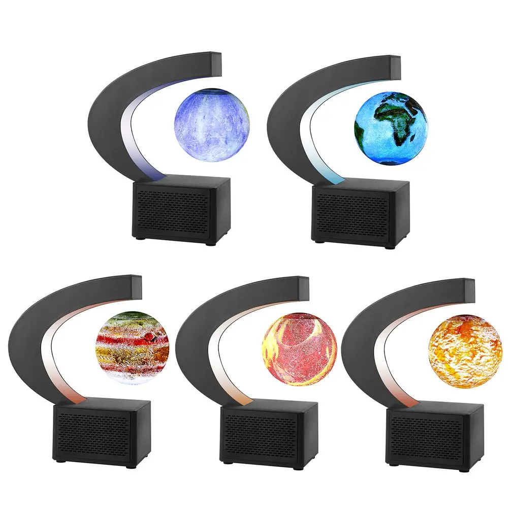 

Beautiful 3D Printing Sphere Lamp With Wireless Audio 360 Degree Lighting Suspension Speaker Birthday Gift Speaker