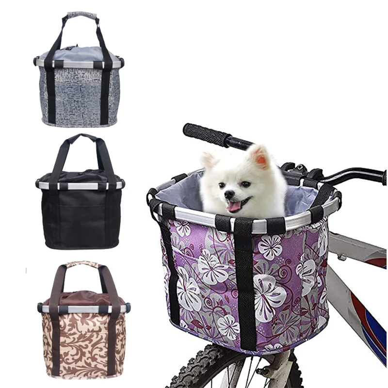 

Cycling Carryings Holder Bicycle Basket Handlebar Pannier Bike Riding Pouch Cycle Biking Front Baggage Bag 3.5KG Load