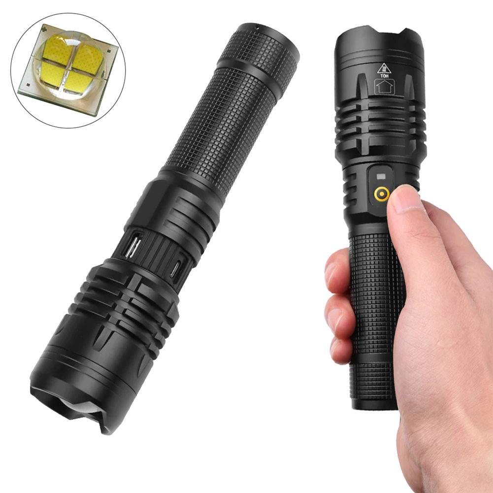 Водостойкие фонарики ультра яркие Масштабируемые телескопические прожекторы