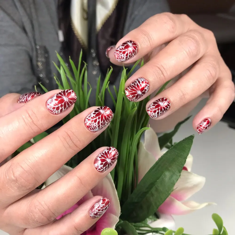 4 шт. прямоугольные пластины для стемпинга ногтей + 1 Радужный штамп СКРЕБОК НАБОР