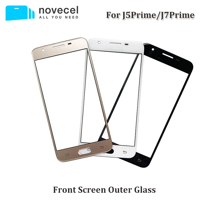 10 шт. Novecel A+ Качество для samsung Galaxy J5 Prime G570/On5 /J7 Prime/J7Max сенсорный экран панель передняя внешняя стеклянная линза