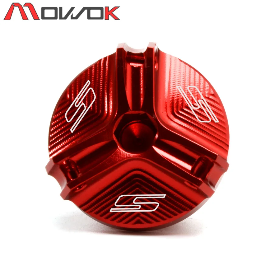 Красный M20* 1,5 для SUZUKI GSX-S125 GSX-S150 GSX-S750 GSX-S1000 GSX-S1000F Мотоцикл частей CNC машинное масло наполнитель Кепки штепсельной вилки - Цвет: Красный