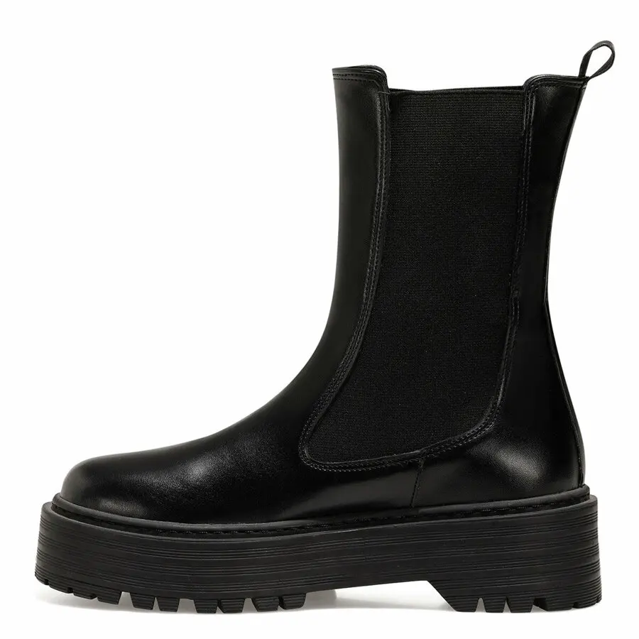 

Women Boots Nine West Malpe Black Women'S Flat Boots