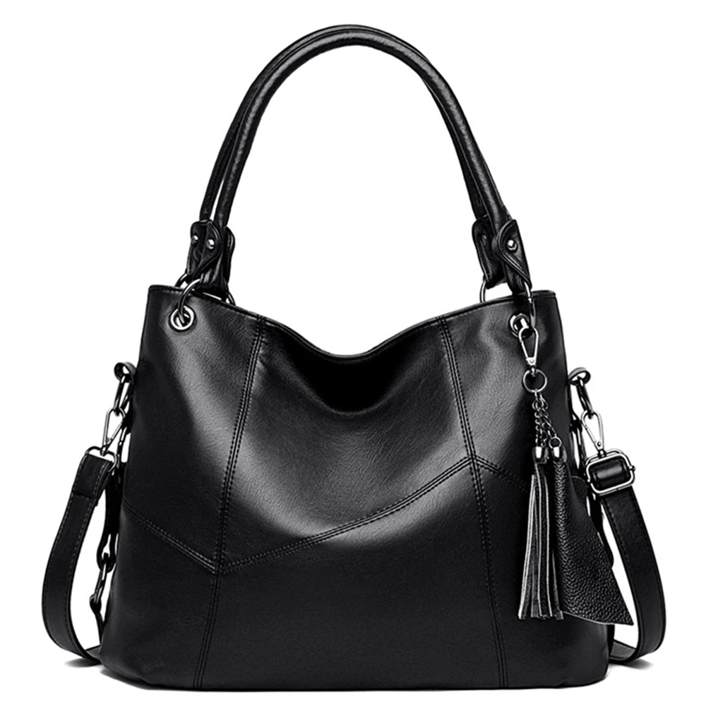 

Женские повседневные сумки-тоуты, новые дизайнерские сумки через плечо с кисточками для женщин, высококачественные кожаные кошельки через ...