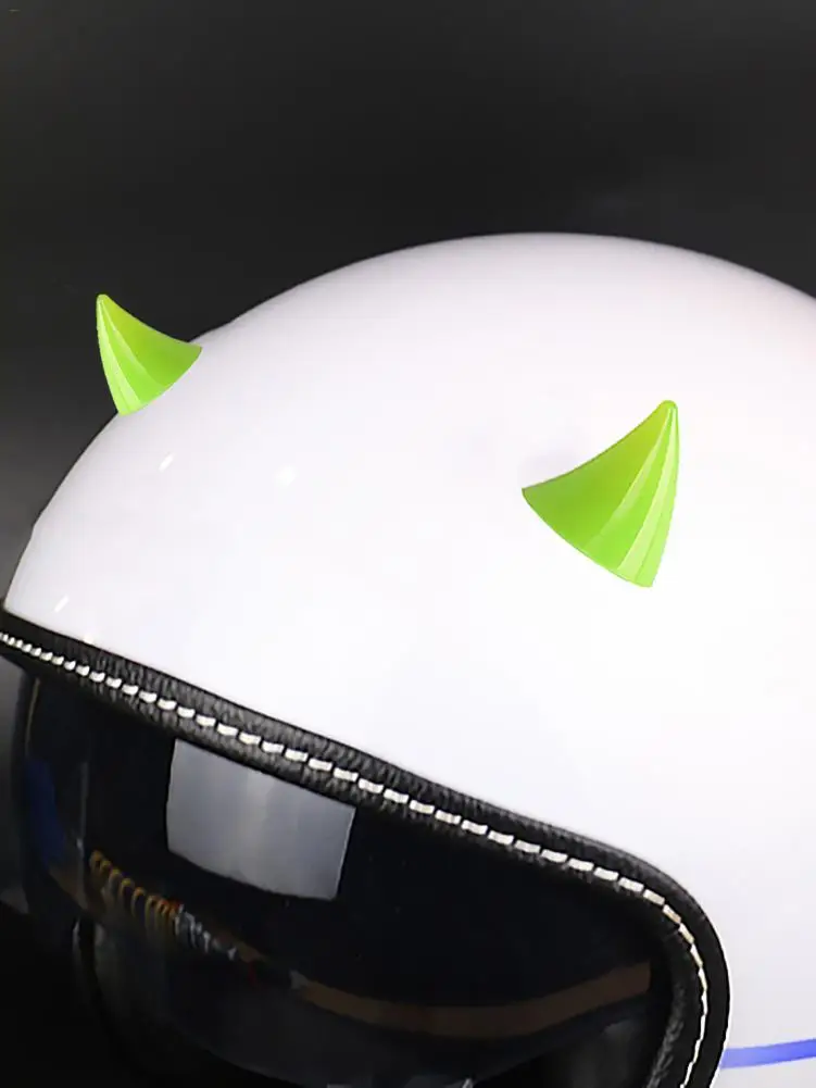 Мотоциклетный шлем угловой пластиковый резиновый рожок украшения аксессуары