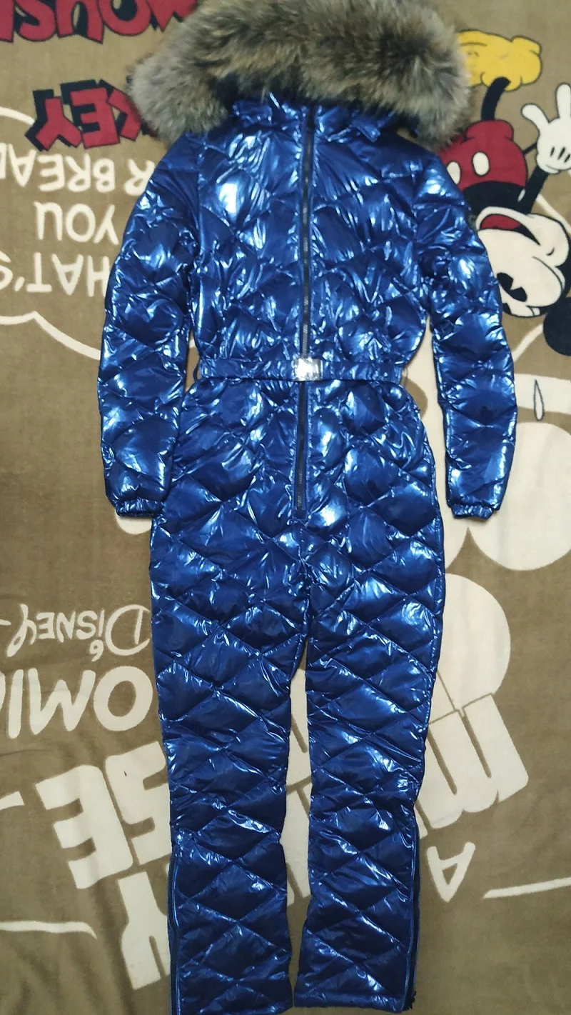 Navy Blue Plaids Зимний женский комбинезон для девочек, боди из натурального меха, женский комбинезон, женские комбинезоны, верхняя одежда с капюшоном, M, L, XL, XXL - Цвет: Navy Blue Plaids