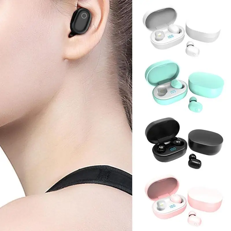 Беспроводная Bluetooth-гарнитура F2 Mini TWS двойные внутриканальные водонепроницаемые