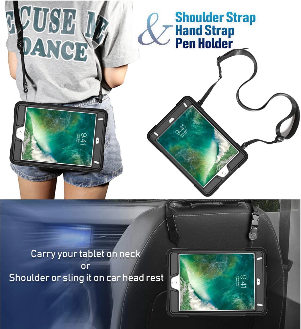 

Kids Safe Armor Case for iPad mini 4 5 Heavy Duty Silicon with PC Stand Back Case Cover for ipad 7.9 inch 2020 ablet Funda Capa