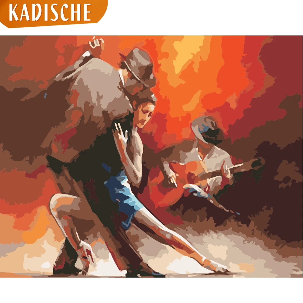 KADISCHE краска для рисования по номерам пейзажи Сделай Сам масляная Раскраска