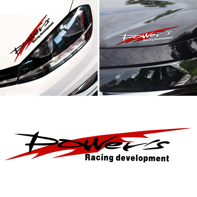 

Hot JDM Power Racing Development Car Stickers Waterproof Reflective Windshield Cars Decorative KK Apply To Car Window window