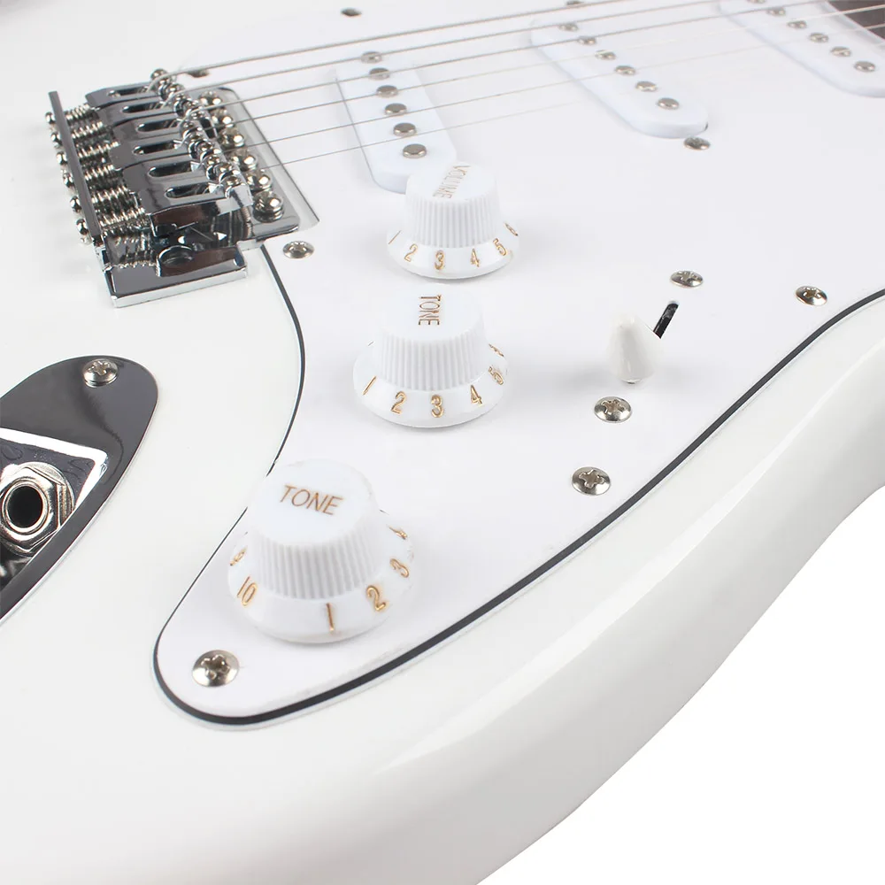 ST Electric Guitar 39 Inch 6 String 21 Frets Basswood Body Guitarra With Speaker Parts &amp Accessories |