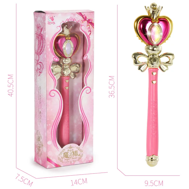 Pink heart L Волшебная волшебная палочка детские игрушки светящиеся игрушки семейные игрушки на день рождения светодиодный светильник вечерние подарки на день рождения для девочек - Цвет: Pink heart L