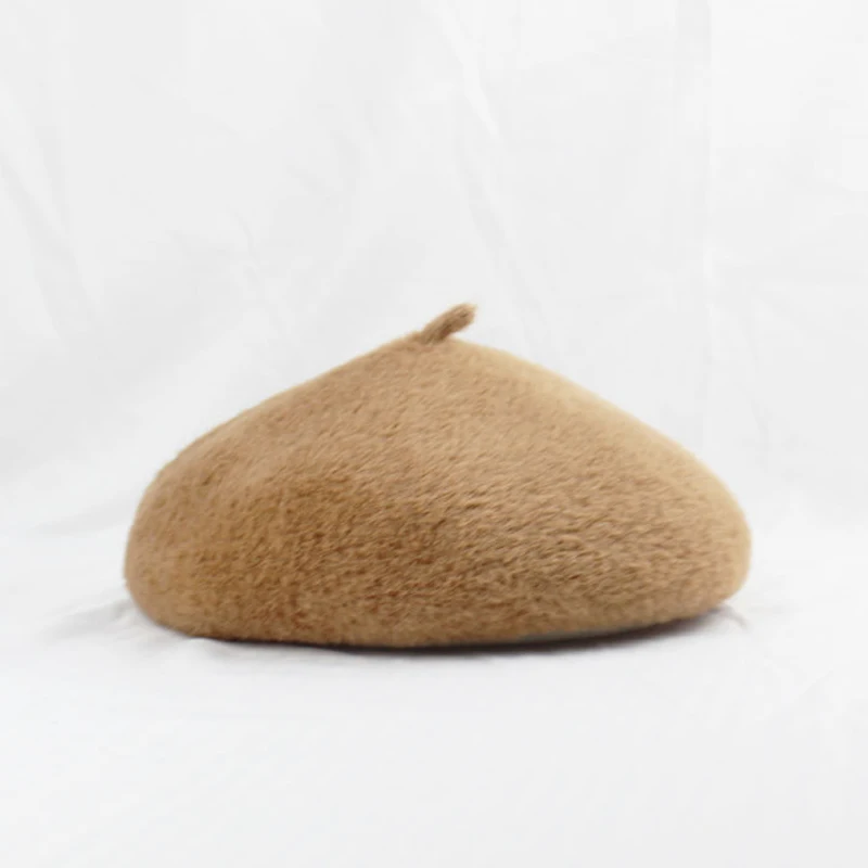 Берет Foux женские шапки на осень и зиму Искусственный Кролик норковый мех