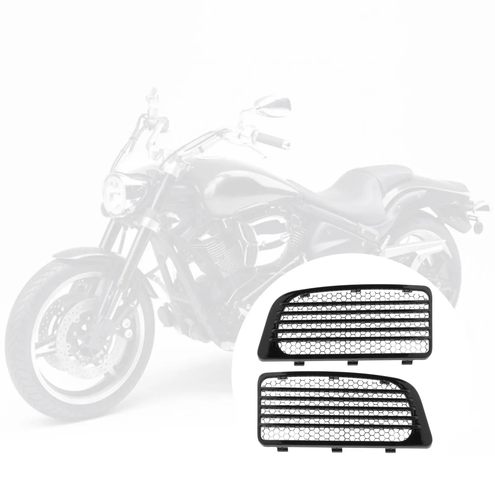 Решетки радиатора мотоцикла с металлической сеткой для Harley Touring Twin 14 + запчасти 1