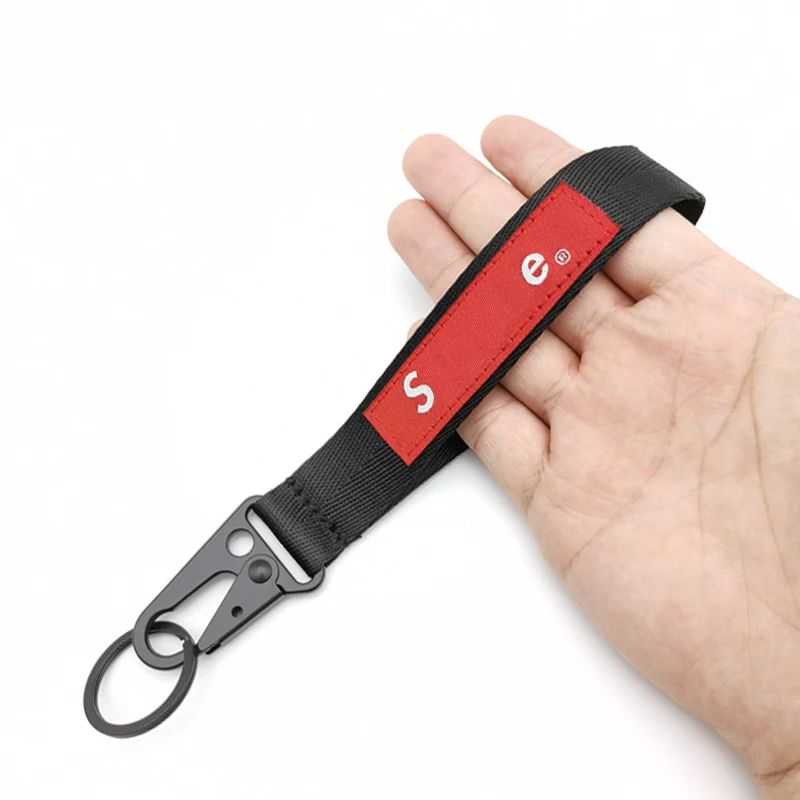 

European American Fashion Brand S Embroidered Keychain Wristband Personalized Creative Car Key Ring Men Bag Pendant Woman Gift