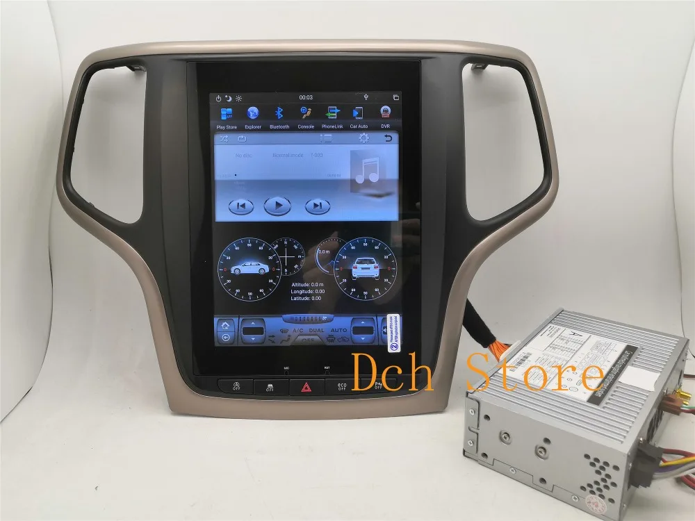10,4 дюймов вертикальный экран Tesla стиль Android 8,1 автомобильный DVD gps плеер для Jeep Grand Cherokee 2012- px6 carplay радио navi