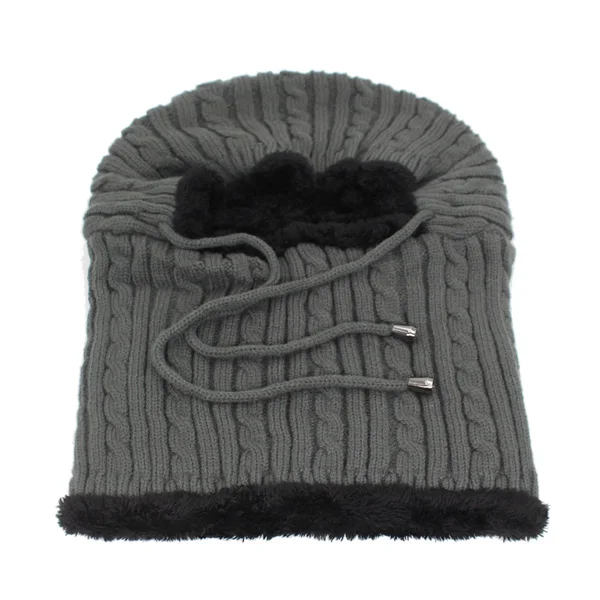 gray Skullies Beanies женские зимние трикотажные изделия Beanie женский зимний шарф шапки для женщин Gorro шотландская шапочка с защитой зимняя шапка - Цвет: gray