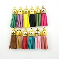 20pcslot 38mm vintage leather tassels for keychain cellphone straps and diy pendant jewelry finding earrings accessories