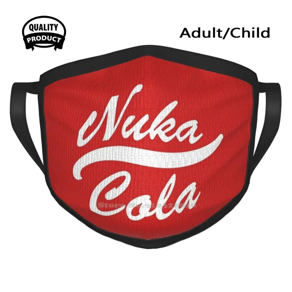 

Черная дышащая многоразовая маска для рта Nuka Cola Nuka 4 76 1 2 3 Nukashine Cola Nuka Cherry
