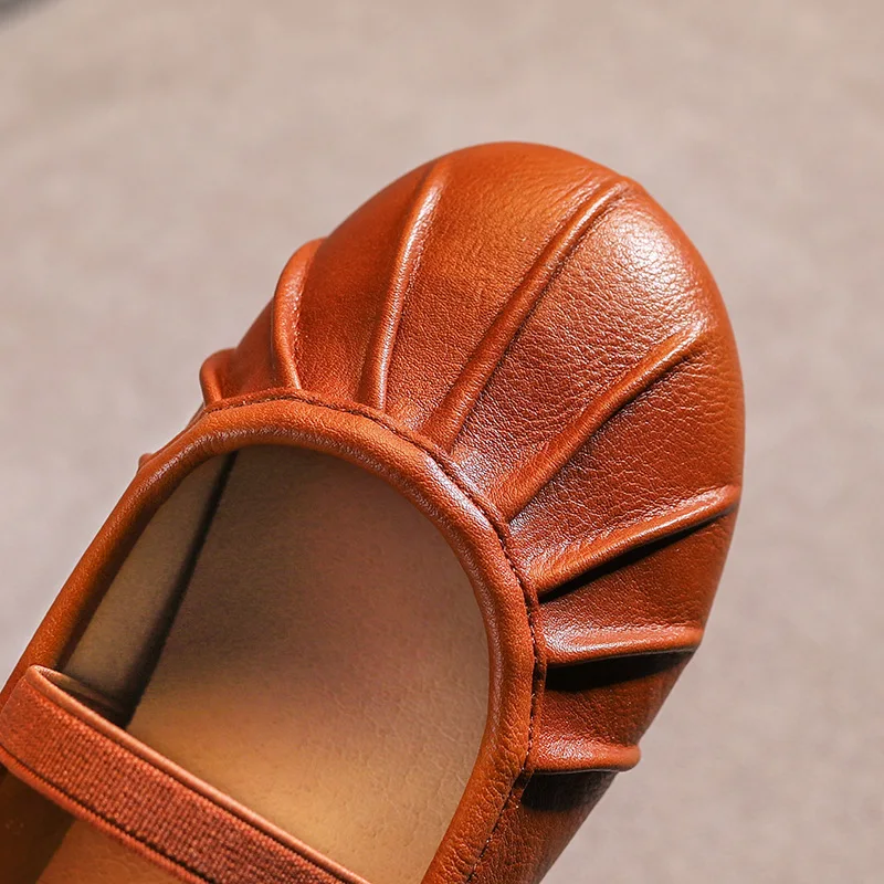 Весенняя детская обувь принцессы Балетки на плоской подошве для маленьких