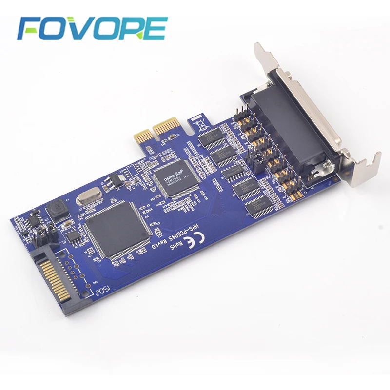 Адаптер серии DB9 для PCI express 4 порта разъем адаптер RS232 e PCIe Расширительная
