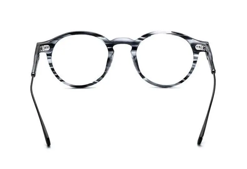 

Vintage Acetate Glasses Unisex Full Rim Round Eyewear Clear Lens Retro Prescription Myopia Readers Optical Eyeglasses Women Men