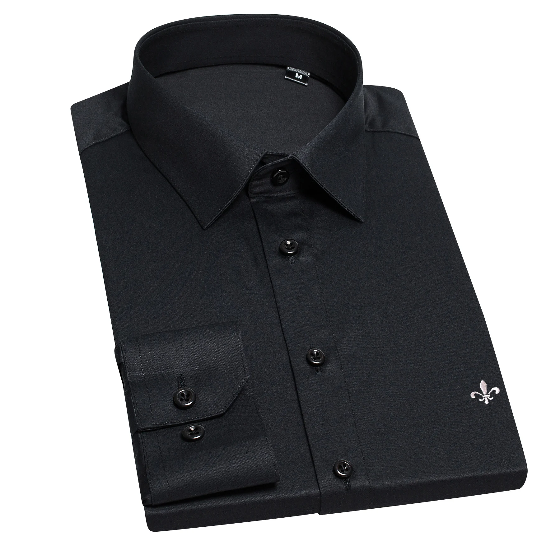 Глажка Camisa Social Masculina модная блузка Dudalina с длинным рукавом Slim Fit рубашка мужская одежда вышивка белый мужской
