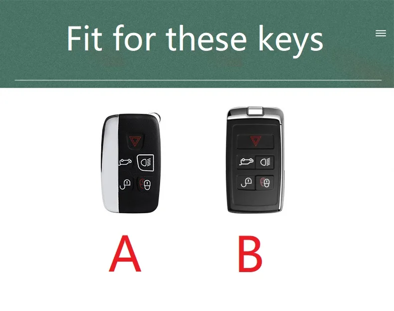 

leather Car Key Case Cover For Land Rover A9 Discovery Range Rover Sport 4 Evoque Freelander 2 Discovery