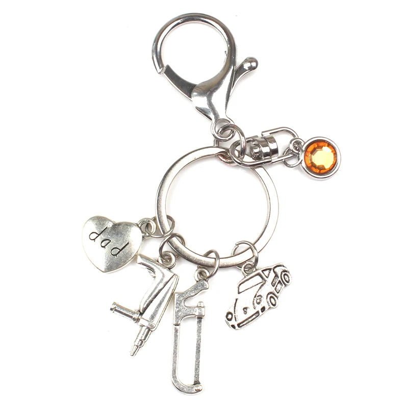 Новый 9 цветов модный авторемонтный комплект брелок мини стальная линейка Hacksaw