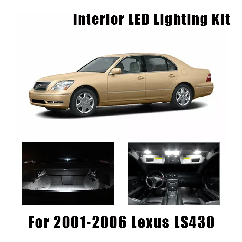 Фото 18 шт. лампы для внутреннего освесветильник багажника Lexus LS430 2001-2006 | Автомобили и