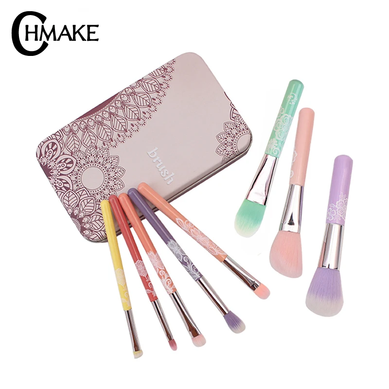 Набор кистей для макияжа CHMAKE профессиональная косметическая пудра тени век