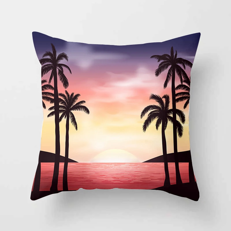 

Island Sun Beach Letter Polyester Cushion Cover Throw Pillow Car Home Decoration Sofa Bed Decorative Pillowcase 40822