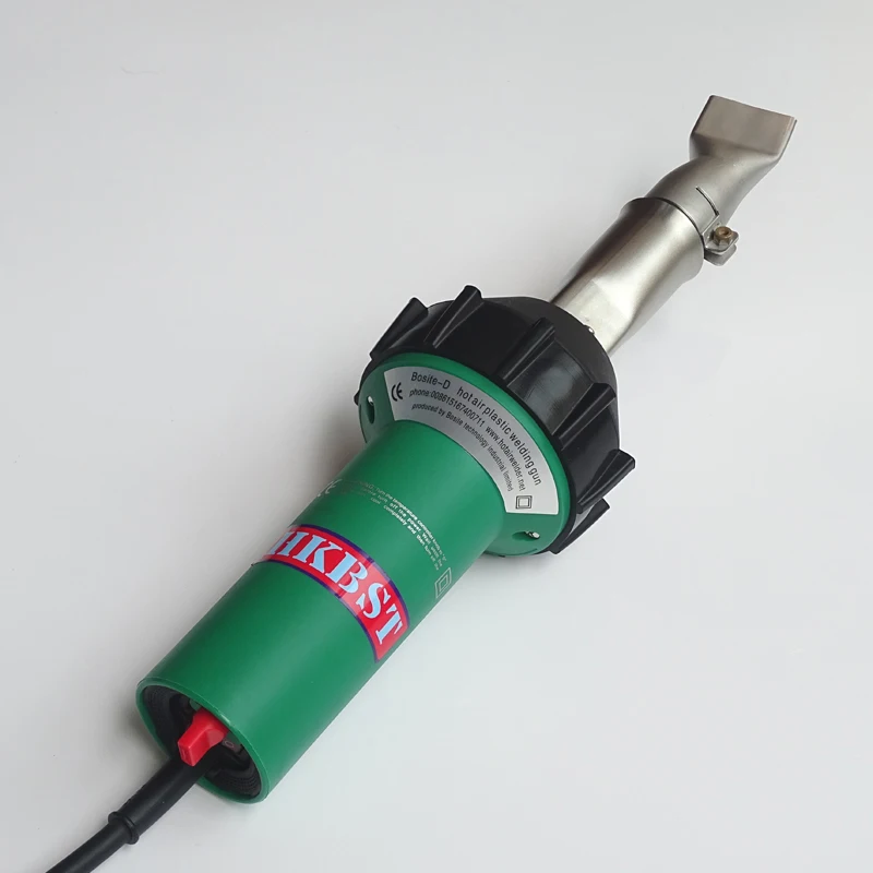 

HKBST hot air welding gun for HDPE geomembrane welder for TPO roof with flat weld nozzle and rollers for plastic welder