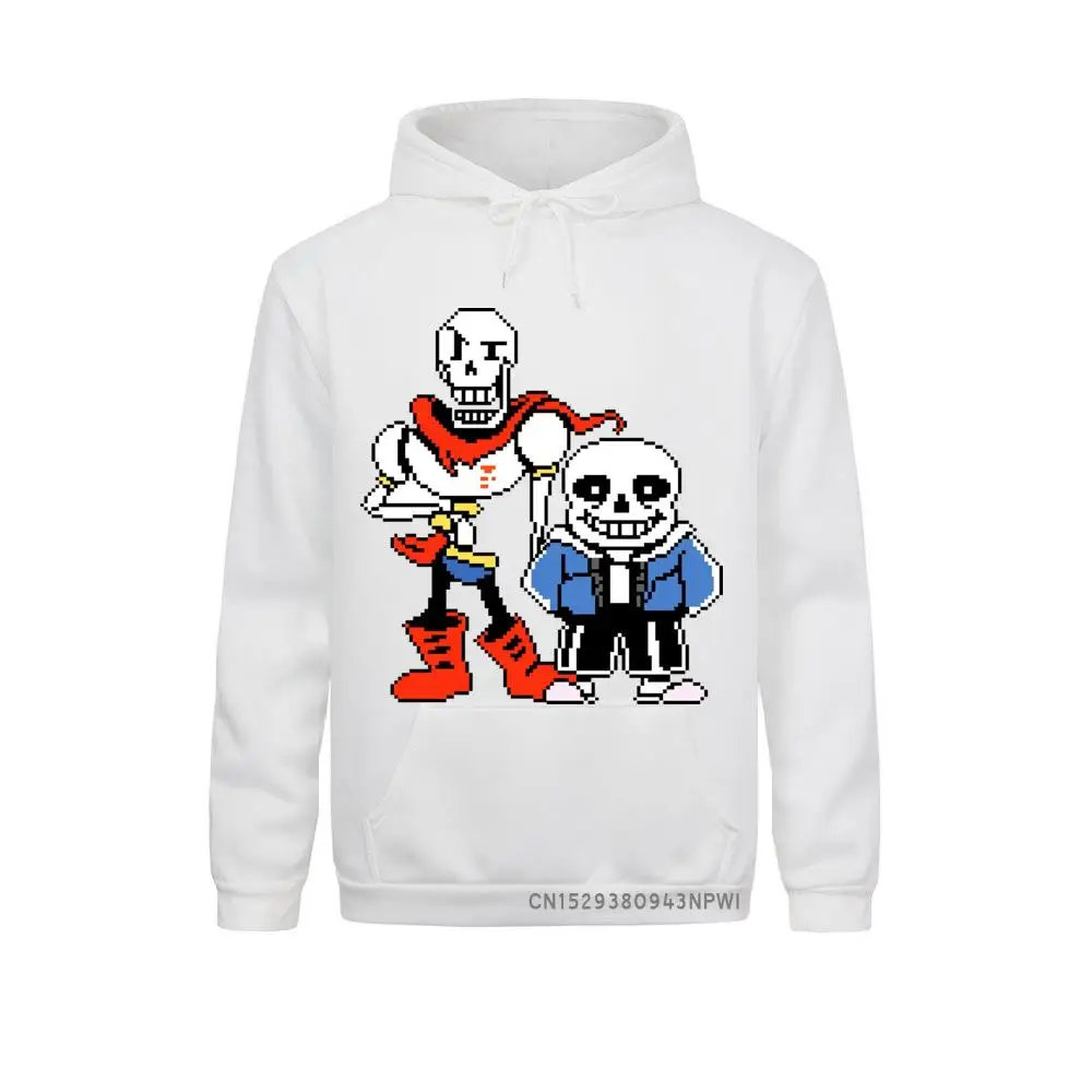 Толстовка Undertale мужская с надписью Sans And Papyrus спортивная одежда пуловер черепом