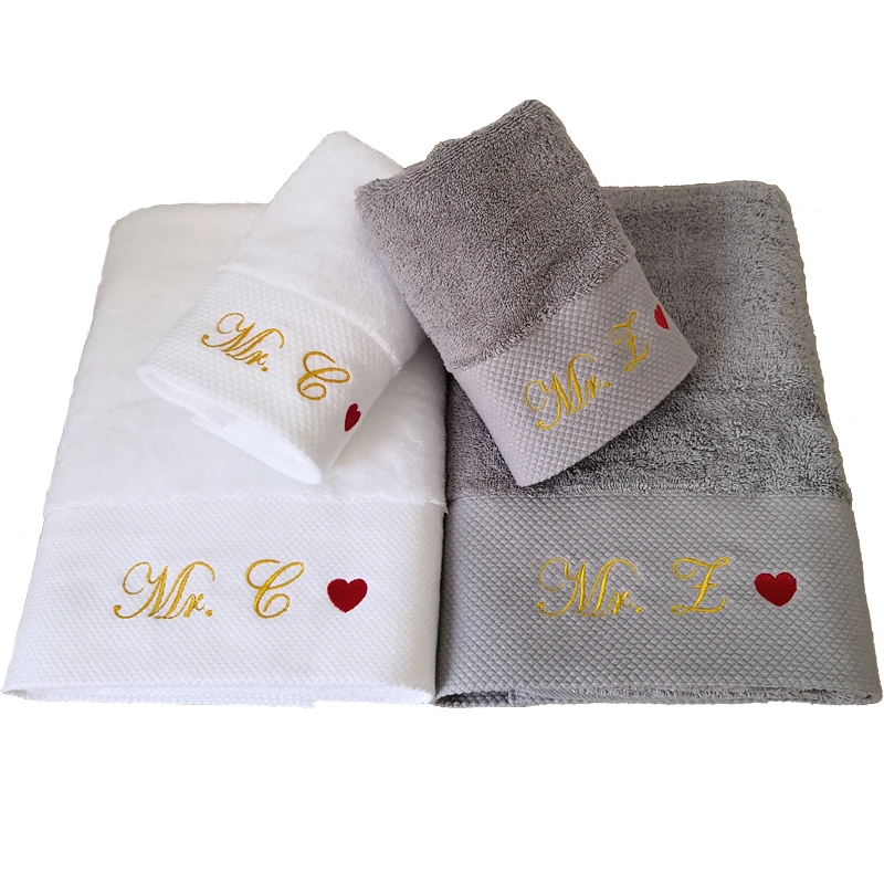 Customized 1PCS Any Text Logo Party Wedding Bride To Be Bridesmaid Baby Shower Favors Personalized Cotton Towel Gift