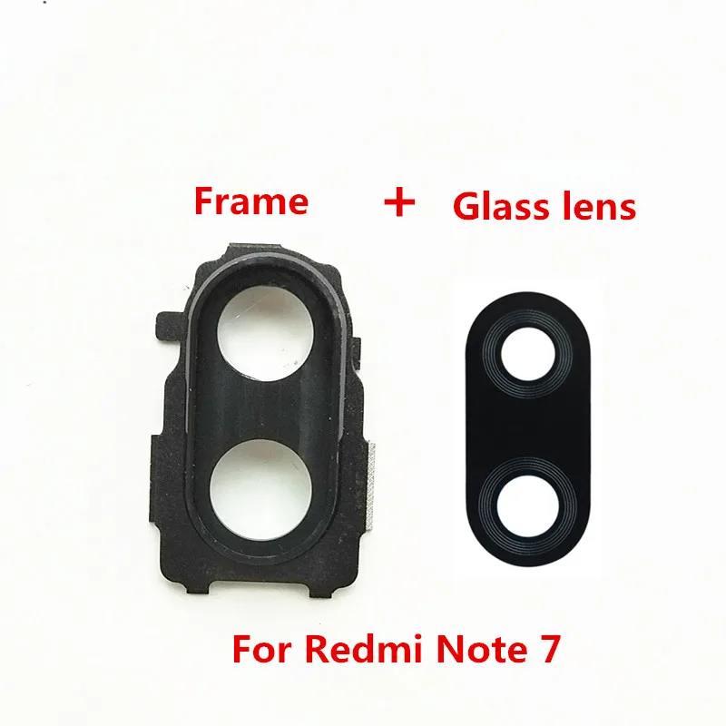 

1x Rear Back Camera Glass Lens + Camera Cover Frame Holder for Xiaomi Redmi Note 7