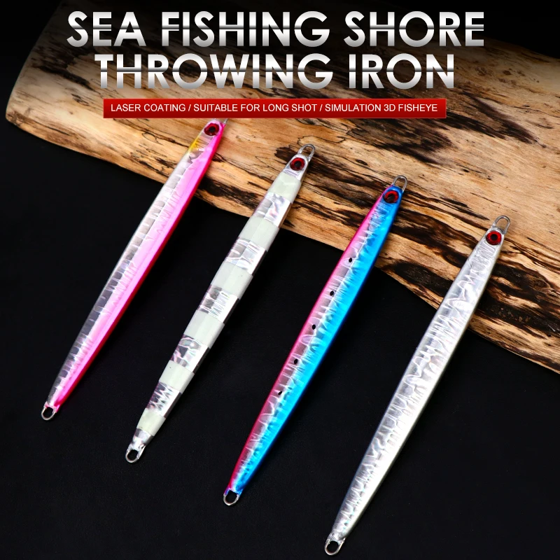 Swolfy 4PCS Jigging Lead Fish 30G 40G 60G Metal Jig Fishing Lure Wobbler Artificial Hard Bait | Спорт и развлечения