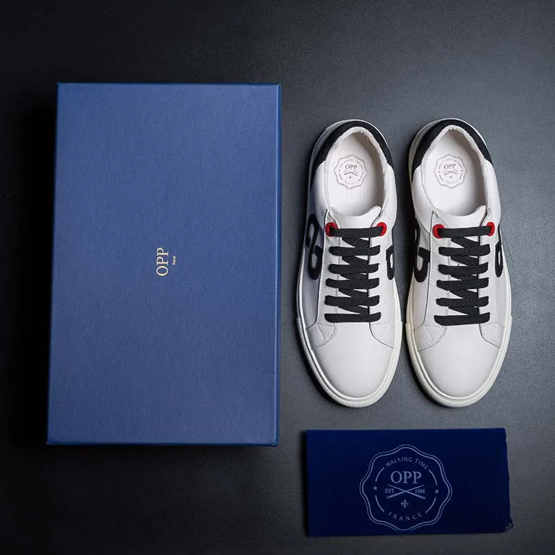 OPP Men's Shoes Male Leather England Breathable Casual Personality Lazy Wild Set Foot Skateboard | Обувь