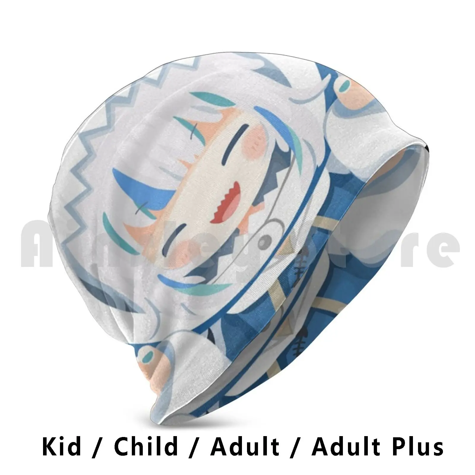 

Вязаная шапка Gawr Gura, вязаная шапка в стиле хип-хоп