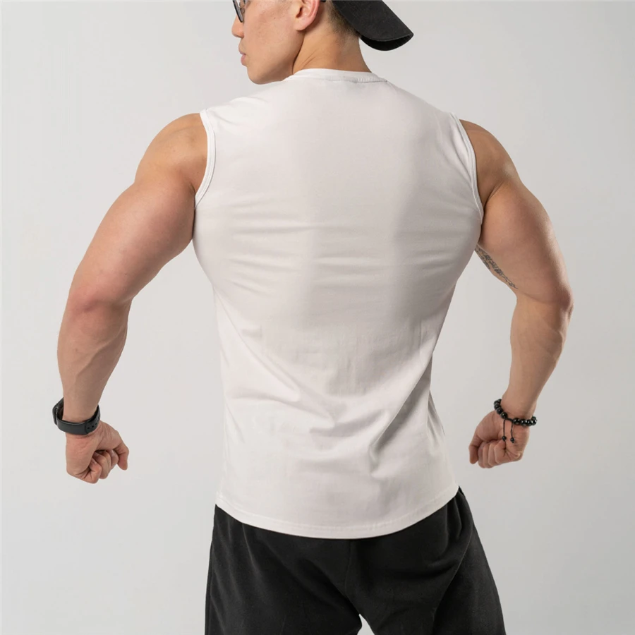 

Men's tank top Bodybuilding Cool V-neck Tank Top Men Gyms-clothing Stringer Fitness Gyms Shirt Muscle Workout Tank Top