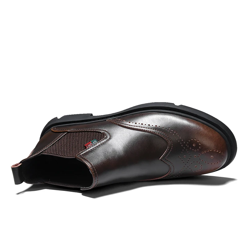 Мужские кроссовки кожаные ботинки-броги хлопковая кожаная обувь мужская