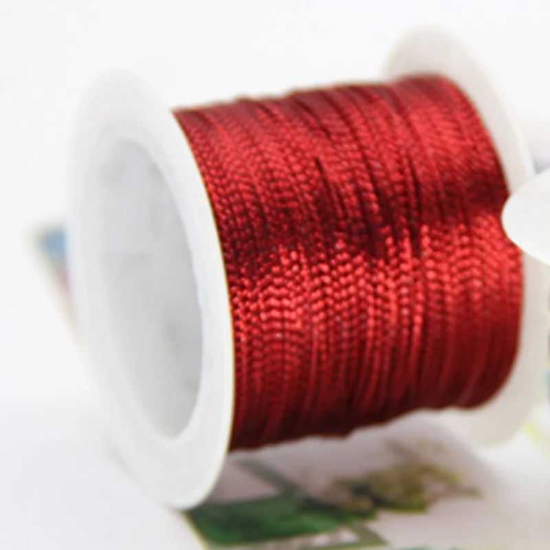 20 м 1 мм упаковочная веревка золотистого серебристого красного цвета шнур лента