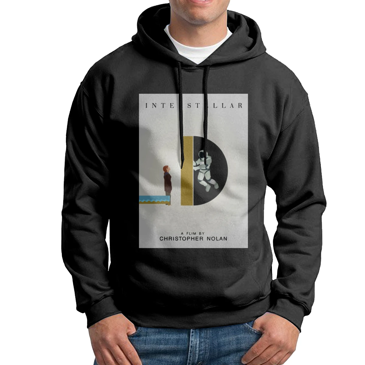 

Мужская толстовка с капюшоном в винтажном стиле из 100% хлопка