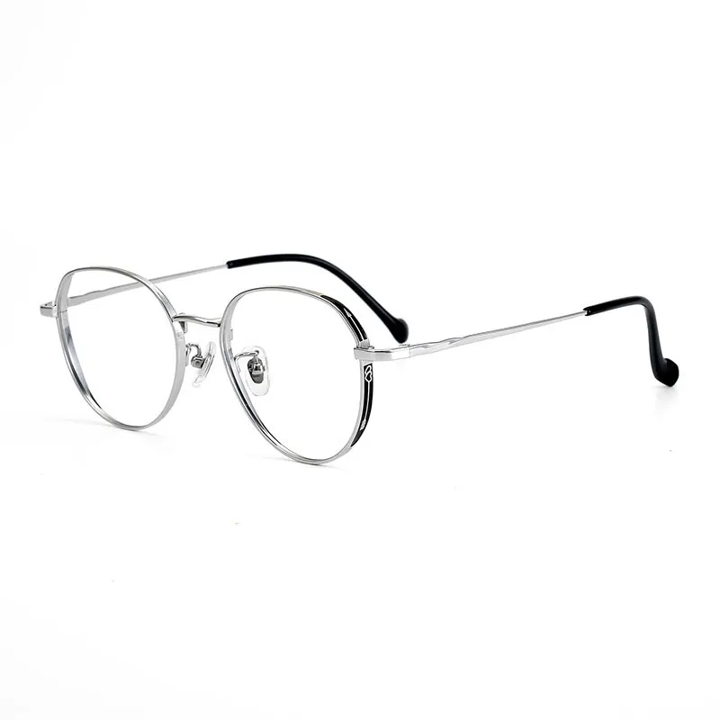 

Glasses For Female Full Rim Pure Titanium Frame Eyewears Polygon Retro Broadside Round Shapee Myopia Spectacles