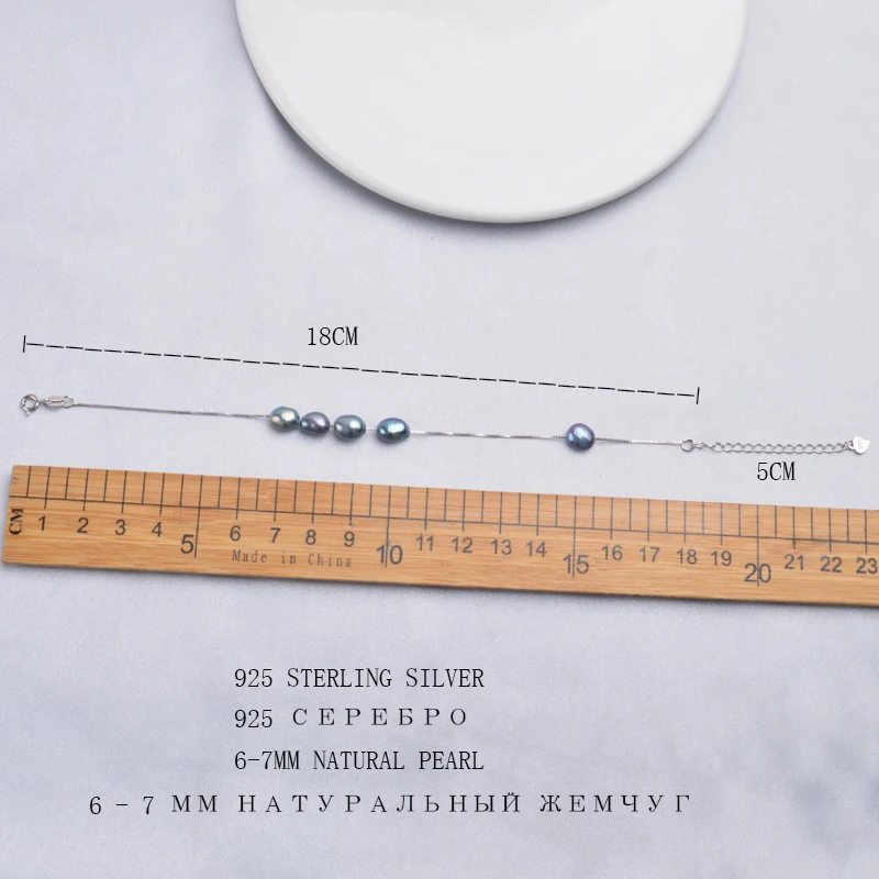 Женский браслет ASHIQI ювелирное изделие из стерлингового серебра 925 пробы