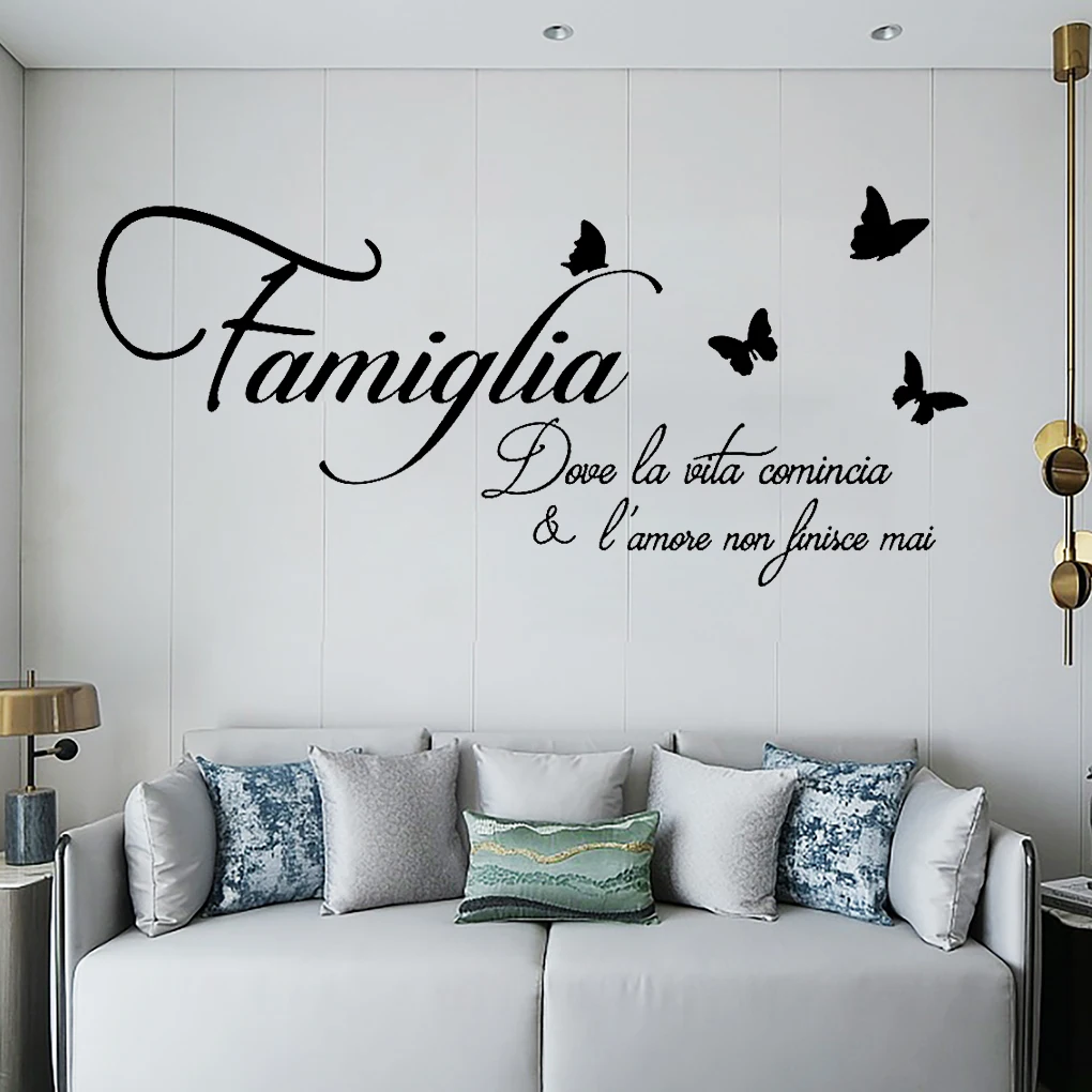 

1pcs PVC English Word Wall Sticker Removable Wall Decal Traceless Decorative Sticker for Living Room Bedroom Wall