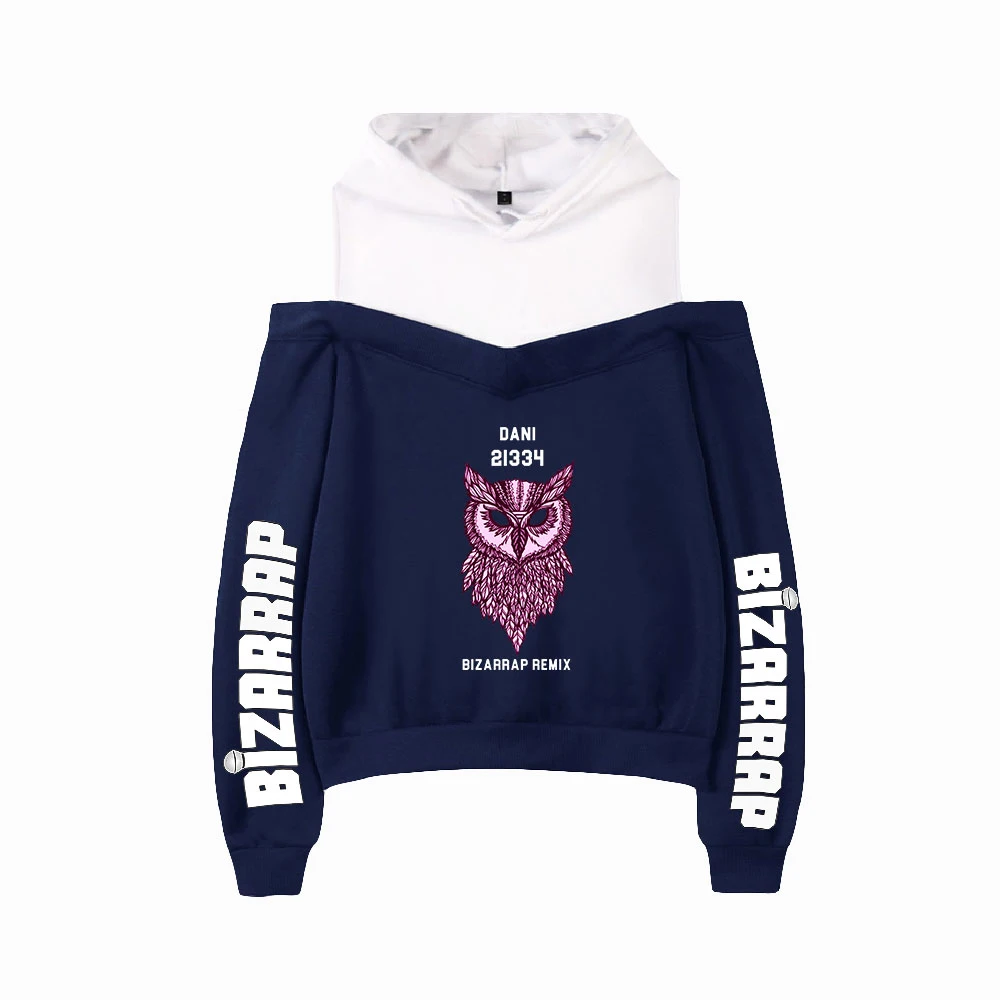 

WAWNI Bizarrap Off Shoulder Hoodies Sweatshirt Harajuku Sexy Womens Casual Pullover Girls Hoodies Sweatshirts Unique 2021 Tops