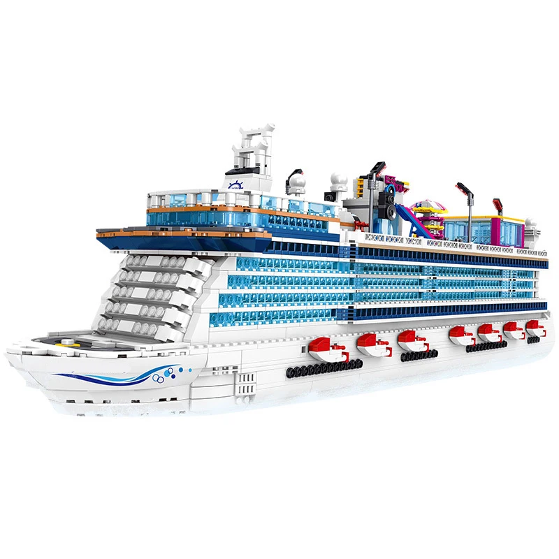 

Mailackers City Creator Norwegian Flying Bird Luxury Cruise Ship Building Blocks City Cruise Ship Model Bricks Toys For Children