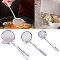 kitchen tools stainless steel filter spoon multi functional fine mesh wire oil skimmer strainer fried food net kitchen gadgets